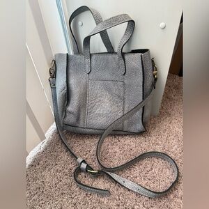 Portland Leather Goods Gray (fog) pebbled Leather purse (unicorn)